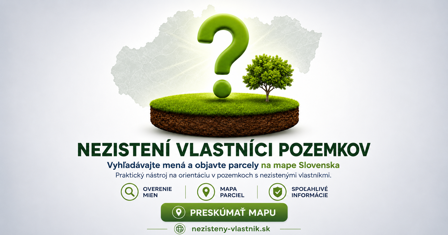 Vyhľadajte nezisteného vlastníka podľa mena